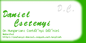 daniel csetenyi business card